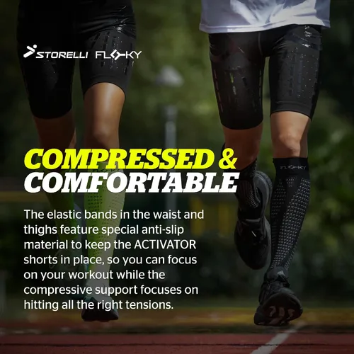 Vista 6 de Storelli Activator Shorts by Floky, Biomechanical Sliders for Athletes, Protect Against Injuries, Speed up Recovery