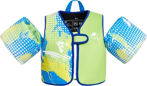 Vista 20 de Gogokids Chaleco de natación para bebé, flotadores para niños de 33-66 libras, chaqueta de natación para niños con alas de agua para niños de 2 3 4