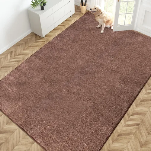 Vista 66 de PURRUGS Tapete para puerta con atrapamiento de suciedad, 20 x 31.5 pulgadas, antideslizante, lavable a máquina, tapete para puerta de perro, tapete