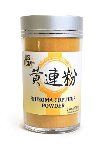Vista 7 de Rhizoma Coptidis Powder Huang Lian Powder 120mesh (4oz)