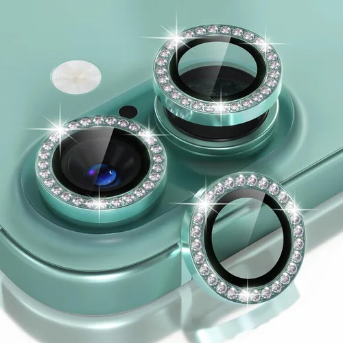 Vista 29 de Choiche Compatible para iPhone 15/iPhone 15 Plus Protector de Lente de Cámara Brillante, Vidrio Templado 9H Cubierta de Cámara Protector de Pantalla