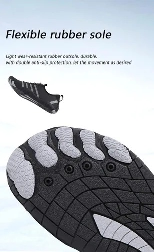 Vista 6 de Zapatos de agua para mujeres y hombres, de secado rápido, zapatos de playa, antideslizantes, zapatos de senderismo, zapatos de natación, zapatos