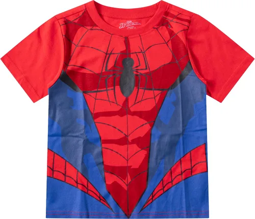 Vista 2 de Marvel Avengers Spider-Man - Conjunto de camiseta y pantalón corto para niños pequeños - AzulRojo