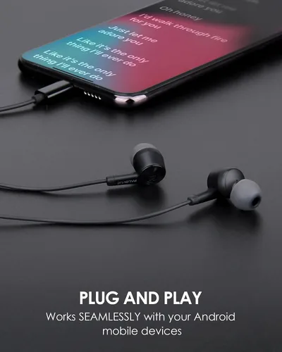 Vista 2 de PALOVUE Auriculares USB tipo C para Galaxy S26 Negro