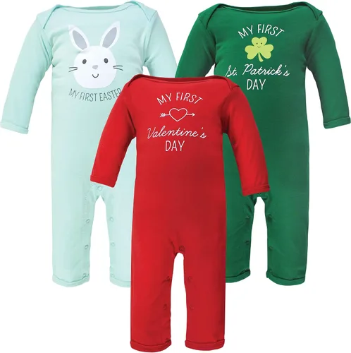 Vista 71 de Hudson Baby - Overol unisex de algodón para bebé Manzana