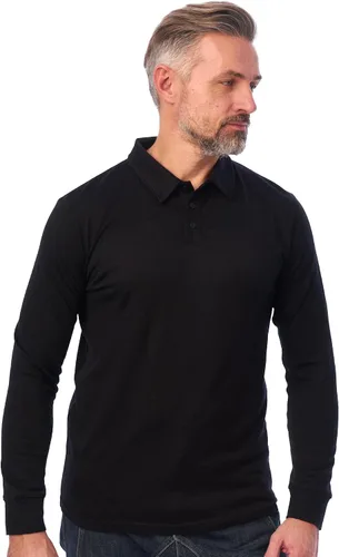 Vista 31 de 100% Merino Wool Polo Shirt Men - Short & Long Sleeve Shirt Base Later Negro