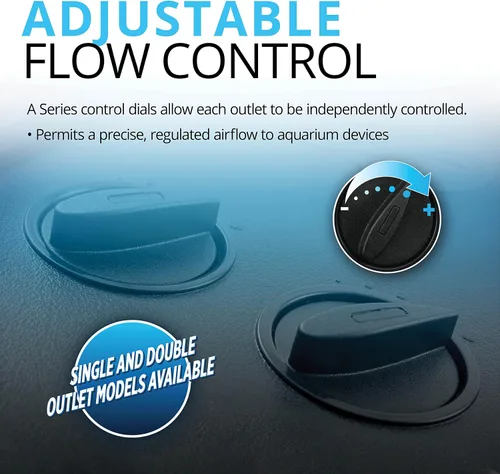 Vista 2 de Fluval Bomba de aire para acuario A101 2.0W, negro