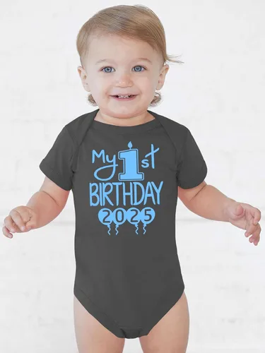 Vista 25 de Reaxion Traje de cuerpo entero hecho a mano para bebé niño y niña, mi primer cumpleaños 2024