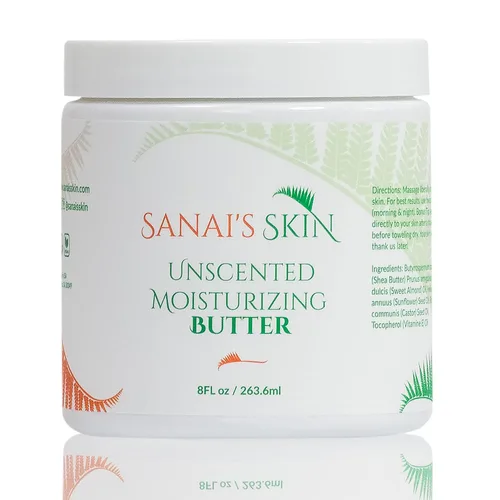 Vista 7 de Sanai's Skin Mantequilla corporal hidratante Mantequilla hidratante de bayas y mimosa Hidratante y nutritiva para piel normal a seca Manteca