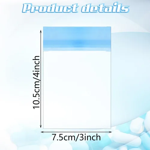 Vista 2 de Paquete de 21 bolsas para pastillas de 4 x 3 pulgadas con cremallera y organizador de vitaminas con cierre deslizante para viajes, medicamentos