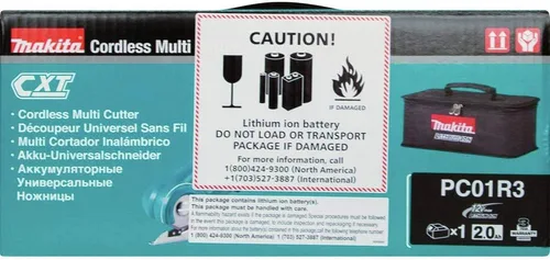 Vista 9 de Makita PC01R3 Kit de multicortador inalámbrico de iones de litio CXT® de 12V max (2.0Ah)