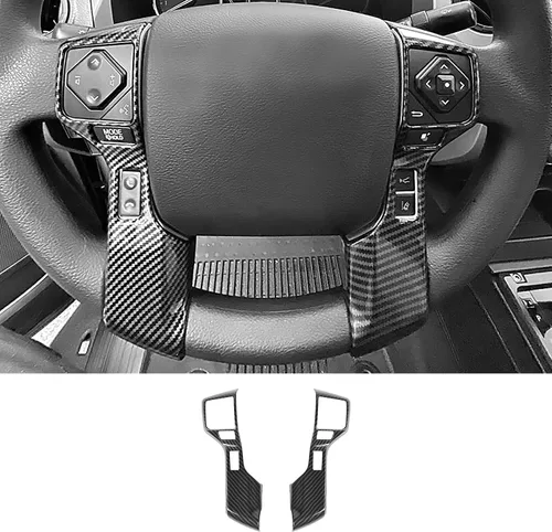Vista 9 de Voodonala Funda decorativa para volante de 4Runner para Toyota Tacoma 2014-2021 Tundra Sequoia 2018-2021 Toyota 4Runner SUV 2010-2021