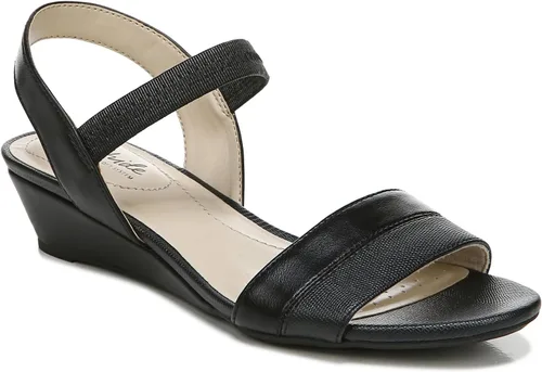 Vista 4 de LifeStride Sandalias Yuma para mujer, Negro
