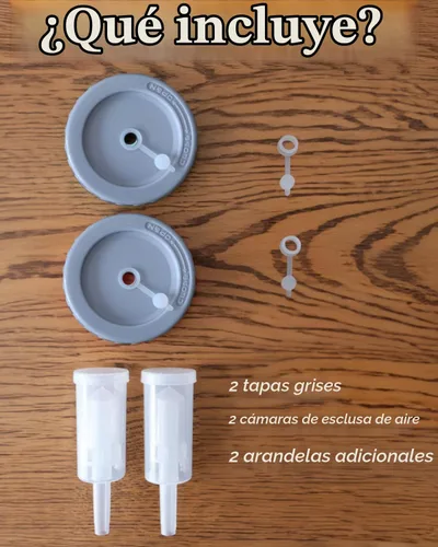 Vista 6 de Elementi Tapas de fermentación para tarros de masón, tapas de fermentación fáciles de usar para frascos Mason de boca ancha, haz un delicioso