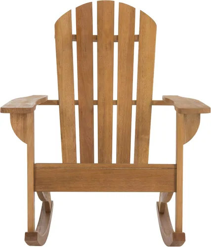 Vista 10 de SAFAVIEH Outdoor Collection Brizio - Mecedora Adirondack con listones negros