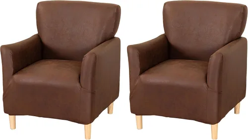 Vista 53 de FUANGUI Funda para Sillón de Banquete con Brazos Fundas para Sillas Elásticas Funda para Sillón Club Funda Suave para Sillón Sofá Cubiertas