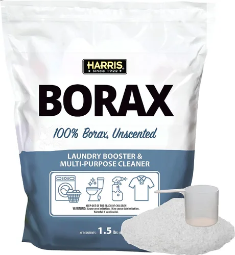 Vista 8 de Harris Borax Polvo Refuerzo para lavandería con agua dura y limpiador multiusos, 4.5 kg (sin fragancia)