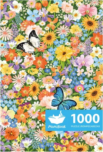Vista 14 de MOMIBOOK Rompecabezas de 1000 piezas para adultos, rompecabezas de Arashiyama Sakura Tour, imagen de pintura, flor de cerezo, difícil, desafiante