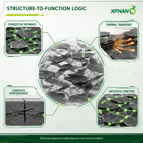 Vista 3 de Nanoplaquetas de grafeno fino industrial, 99% de carbono, 1-6 nm