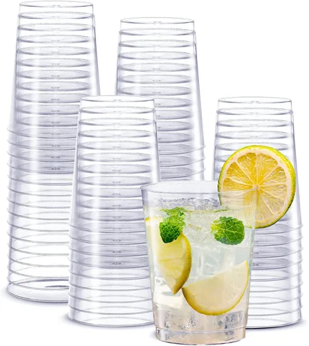 Vista 7 de SETUP Vasos de chupito de plástico duro transparente [1 onza - 100 unidades] Vasos de chupito desechables