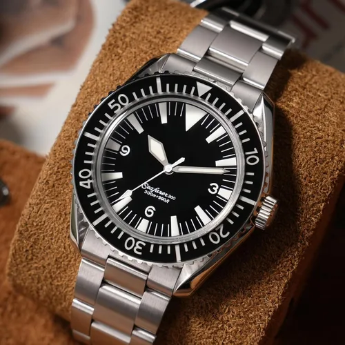 Vista 5 de watchdives WD1967Q Japón VH31 Reloj de buceo para hombre, con movimiento de cuarzo, 1.49 pulgadas, sombrero superior, burbuja, reloj de pulsera