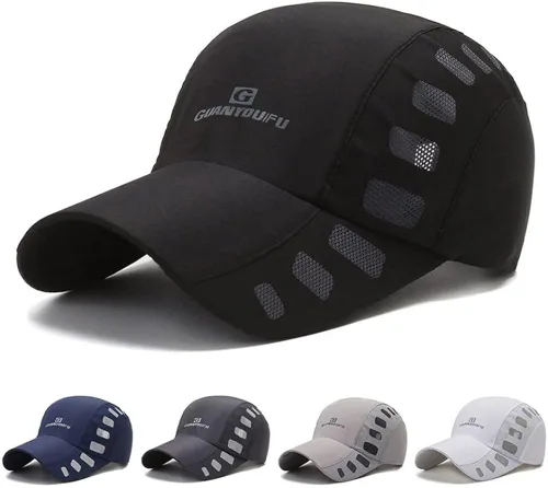 Vista 2 de CLAPE Gorra transpirable con protección UV para exteriores, ligera, de secado rápido, para deportes de verano
