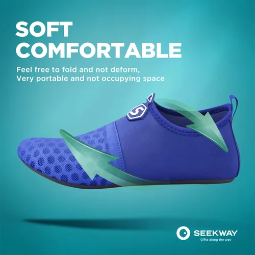 Vista 4 de SEEKWAY SK001 - Zapatos acuáticos de secado rápido para playa, piscina, natación, río, yoga, lago, surf, mujeres y hombres