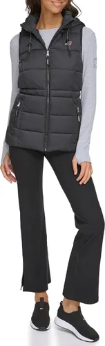 Vista 5 de Tommy Hilfiger Chaleco con capucha y cremallera completa para mujer