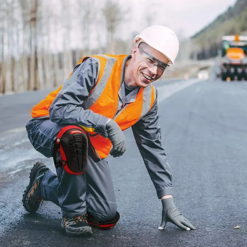 Vista 9 de WORKPRO Rodilleras para el trabajo, rodilleras de construcción con cojín ergonómico de gel y acolchado de espuma para jardinería, carpintería