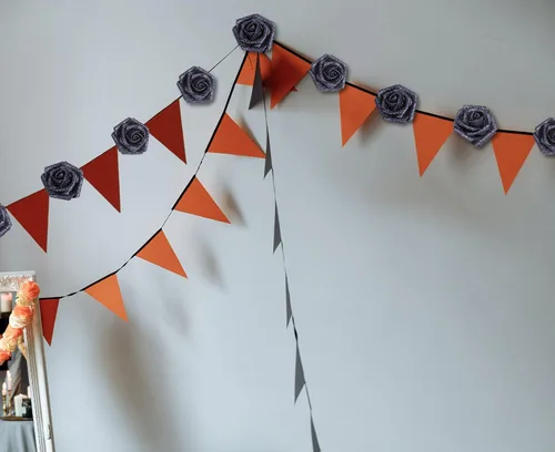 Vista 6 de IPOPU Rosas Negras con Purpurina, 50 PIEZAS Rosas Falsas con Purpurina Flores para Manualidades DIY Ramo de Boda Decoración de Casa y Fiesta (Negro)