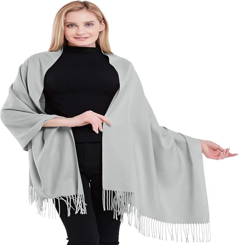 Vista 24 de CJ Apparel 100% Cashmere Shawls Shawl Scarf Wrap Stole Scarves Wraps Stoles Azul bebé