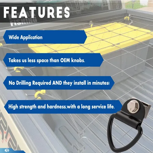 Vista 5 de 6 accesorios para riel de cama para Toyota Tacoma y Toyota Tundra