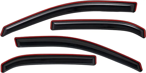 Vista 7 de Lightronic Visera de ventana de ventilación automática con clip extra duradero, compatible con Chevrolet Equinox 2010-2017, protección UV, deflector