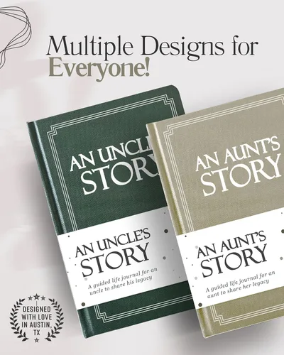 Vista 6 de Aunt's Life Story Journal (Tapa Dura): Un Recuerdo Significativo para que la Tía Comparta su Viaje y Recuerdos, el Libro Incluye Más de 250