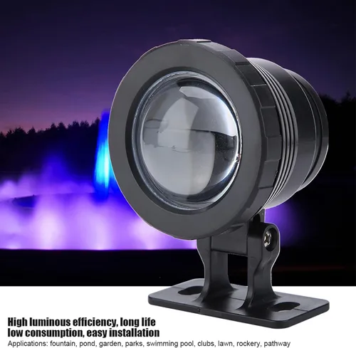 Vista 3 de Luces de estanque, focos que cambian de color, luces de estanque, luces LED subacuáticas, control remoto, impermeables, luces sumergibles