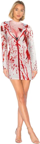 Vista 4 de Disfraz sexy de enfermera para mujer - Scary Morph Zombie Dress Suits for Halloween