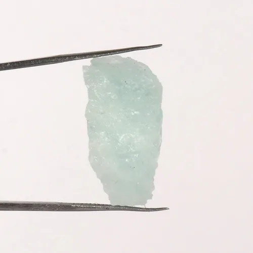 Vista 3 de Aguamarina azul cielo crudo raro 25.30 ct aprox. Sin cortar Aguamarina áspera Natural Crudo Curación Cristal Gema suelta, Gema, Brasil - Aguamarina