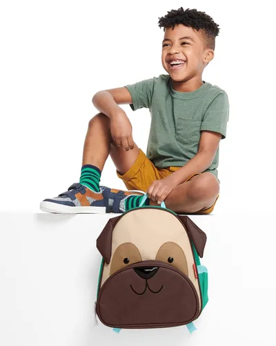 Vista 8 de Skip Hop - Mochila para preescolar colección Zoo para niños pequeños de 3 a 4 años diseño de pug