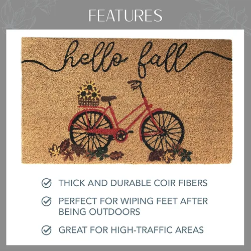 Vista 4 de Elrene Home Fashions, Farmhouse Living Honey - Decoración Hello Fall Bike