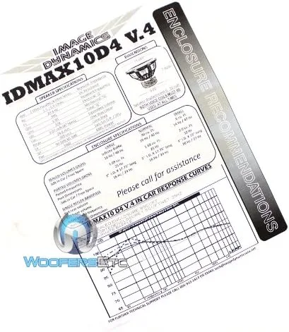 Vista 6 de Image Dynamics IDMAX12 V.4 D4 12" 1800W Peak Dual 4-Ohm IDMAX V.4 Series Subwoofer