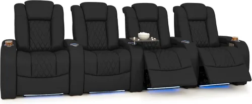 Vista 15 de Seatcraft Asientos de cine en casa Virtuoso LT Tawny Single reclinable Leonado