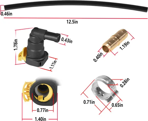 Vista 7 de Para Ford F250 F350 F450 F550 6.7L, kit de reparación de conector de línea de suministro de tanque de filtro de combustible diésel 2011-2022
