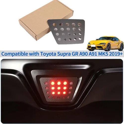 Vista 7 de Cubierta de luz de marcha atrás para automóvil compatible con Toyot@ Supr@ GR A90 A91 MK5 2019-2024, cubierta de protección de protección