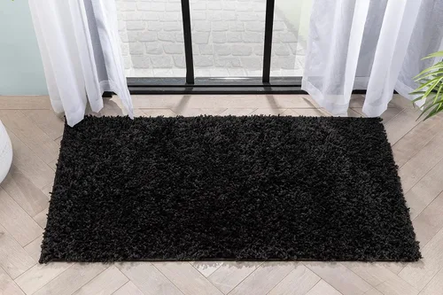 Vista 11 de 3Well Woven Elle Basics Emerson Shag Camino de pasillo, texturizado, azul oscuro, de 3 x 10, 2'7" x 9'6