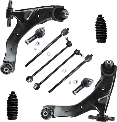 Vista 29 de Detroit Axle - Kit de suspensión delantera de 10 piezas para Jeep 2002-2004