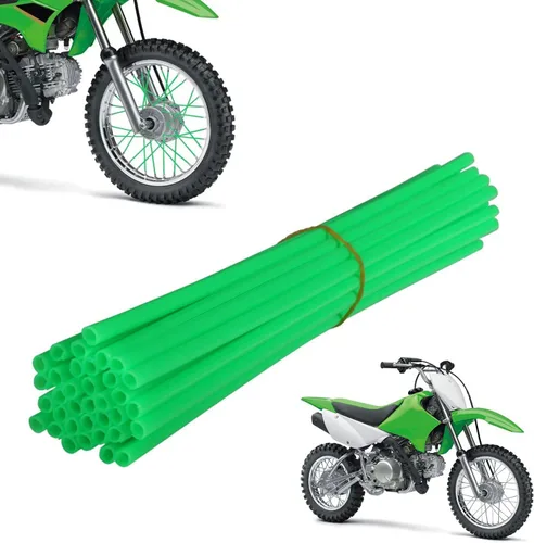 Vista 11 de AnXin Fundas para radios, 72 piezas de cubiertas protectoras para radios de motocicleta, para llantas de rueda de 19-21 pulgadas KLX KX CRF DRZ XR