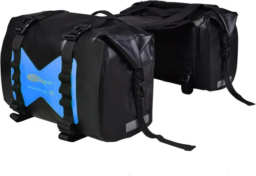 Vista 10 de 30L Bolsas de equipaje para motocicleta para viajes en moto - Bolsas de alforjas para motocicletas - Bolsa desmontable para scooter, Honda, Suzuki