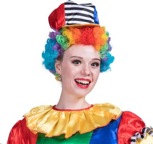 Vista 6 de Megartico Disfraz de payaso para mujer, disfraz de payaso de Halloween