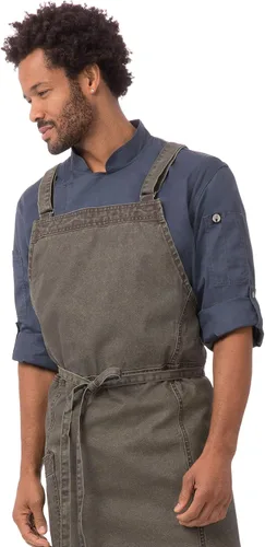 Vista 3 de Chef Works Denver Chefs - Delantal con espalda cruzada para hombre