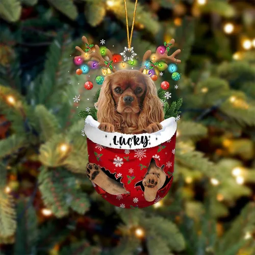 Vista 72 de Adorno de Navidad personalizado para perro Airedale Terrier en bolsillo de nieve, adorno para árbol de Navidad, idea de regalo para amantes
